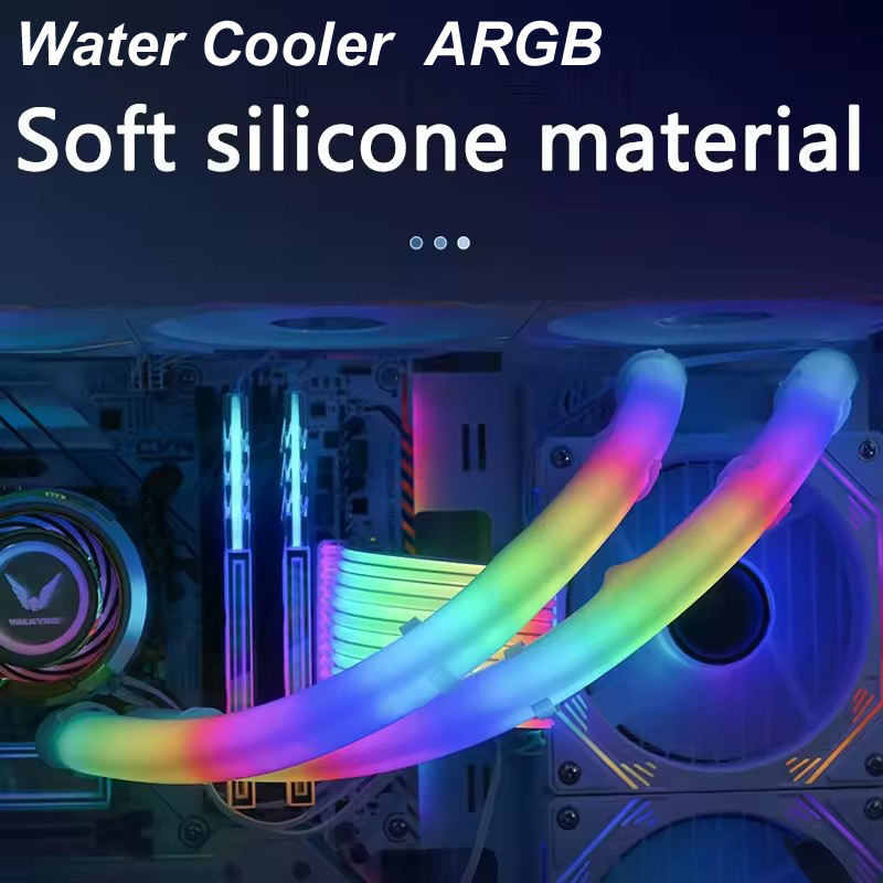 Gaming Zone Accessories - ソフトチューブARGBベストCPU水冷クーラーマザーボード制御冷却ラジエーターチューブ5V 3ピンARGBコンピューターケース装飾ホースPi