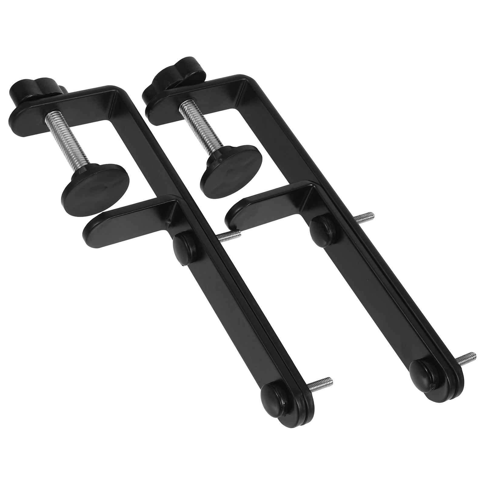 Gaming Accessories Organizer - 2個入り デスクトップ用ペグボードスタンド、炭素鋼製、デスク用クリップ式棚、オフィス用壁掛け収納、ゲーミングアクセサリー、デスク下収納、プライバシー保護