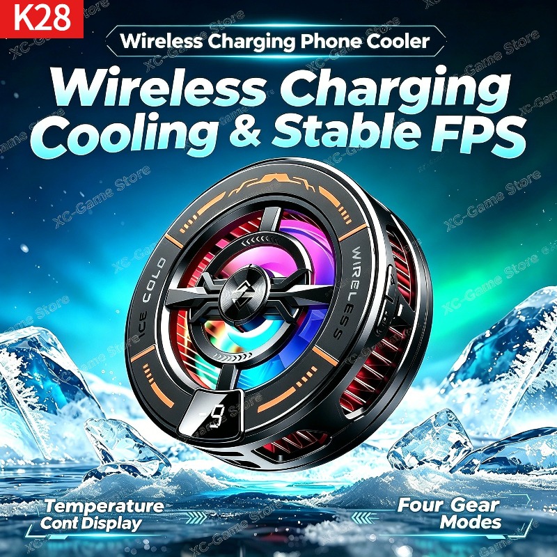 K28 磁気半導体電話クーラー ワイヤレス高速充電器冷却ラジ - Gaming Zone Accessories のレビューと価格