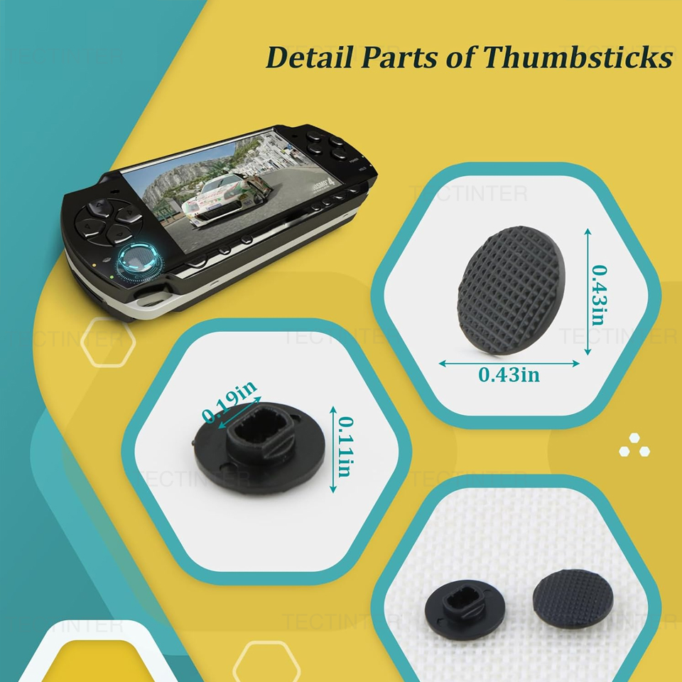 PSP 1000 コンソール用 3D アナログジョイスティッ - Gaming Accessories Repair のレビューと価格