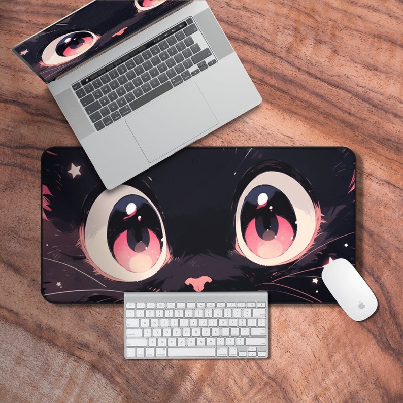 かわいい猫のアニメゲーミングマウスパッド,900x400mm - Gaming Accessories Officeworks のレビューと価格