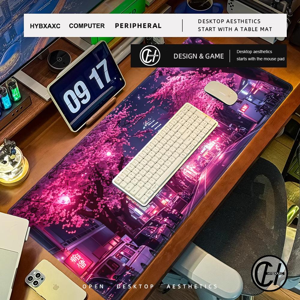 マウスパッド 日本の街紫桜 仕事用オフィスアクセサリー デス - Gaming Accessories Officeworks のレビューと価格