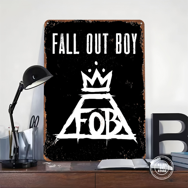 フォールアウトボーイブリキプラークポスターカスタマイズされた - Gaming Accessories Boys のレビューと価格