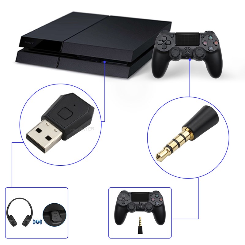 USB ワイヤレスアダプターレシーバー PS4 コントローラ - Gaming Zone Accessories のレビューと価格