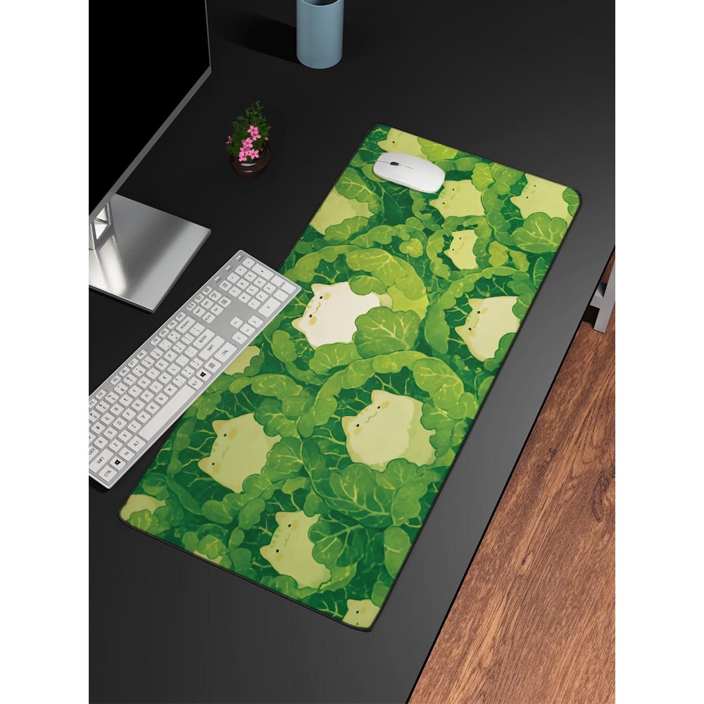 かわいいデスクマット、キャベツの中のキュートな猫、かわいい緑 - Gaming Accessories Officeworks のレビューと価格