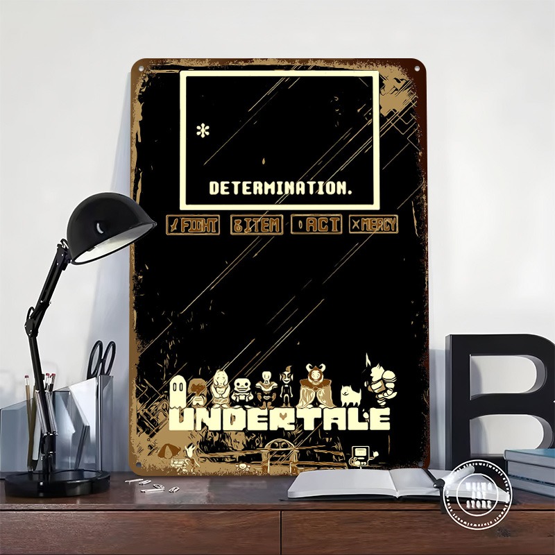 Undertale メタルポスター カスタムウォールアート  - Vintage Gaming Accessories のレビューと価格