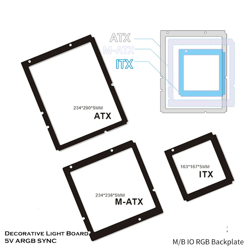 デスクトップ PC MB バックプレート RGB 装飾ライト - Gaming Zone Accessories のレビューと価格