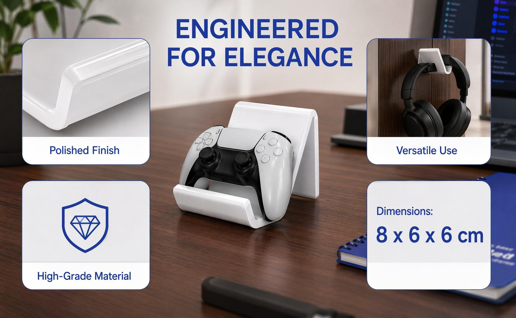 1個入り ゲームコントローラー用ディスプレイスタンド。壁掛け - Gaming Accessories Organizer のレビューと価格